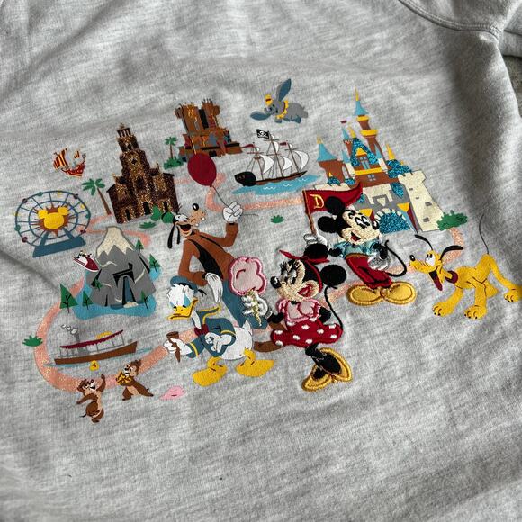 Disney Parks Disneyland Fab Five Zip-Up Hoodie Kids Sz XS - Picture 6 of 6